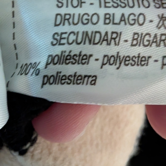 Zara Women's Striped Black and Cream Sweater with Velvet Lace Collar, Sz M - Picture 8 of 8